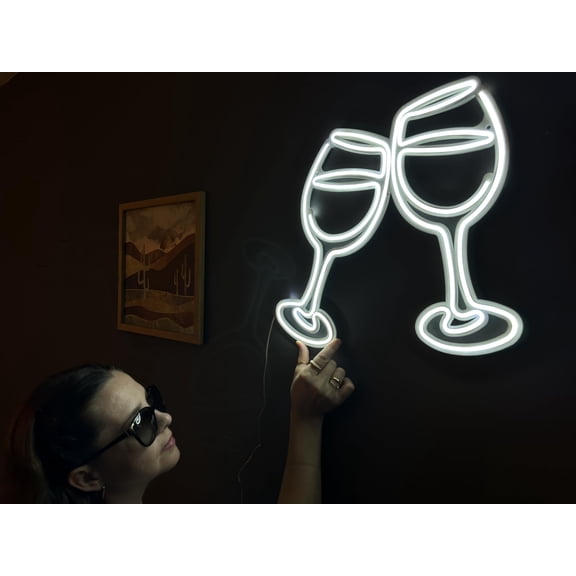 Cheers Neon Sign – LED Metal Wall Art for Bar, Home, or Party Decor, Bright and Unique Neon Wall Art, Stunning Neon Sign for Anyroom (With Remote Control)
