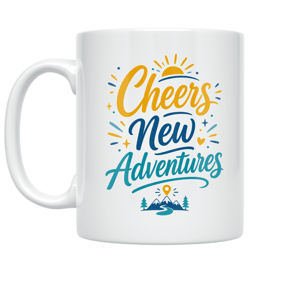 Cheers New Adventures Themed Event - Celebration Enthusiast - 11 oz Ceramic Coffee Mug