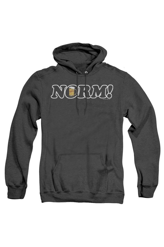 Cheers Norm! Adult Heather Hoodie Sweatshirt Black