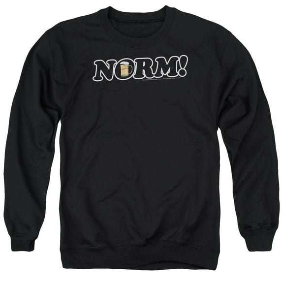 Cheers Norm! Adult Crewneck Sweatshirt Black