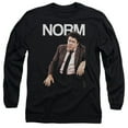 thumbnail image 1 of Cheers-Norm - Long Sleeve Adult 18-1 Tee - Black- Medium, 1 of 1