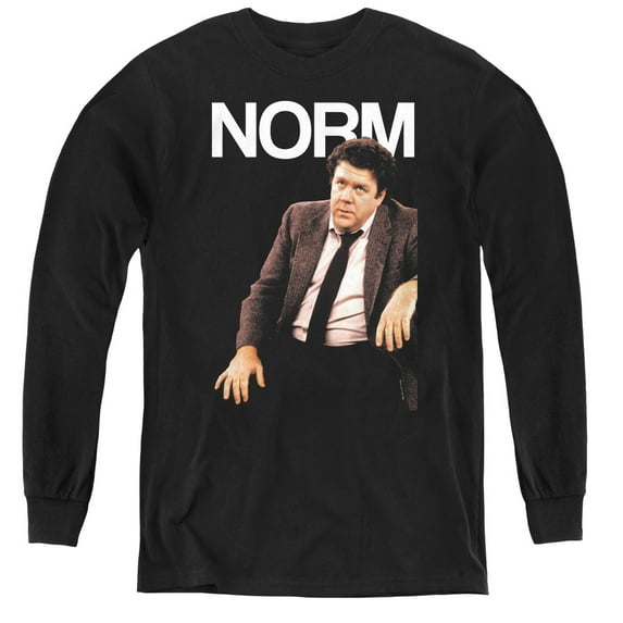Cheers Norm Youth Long Sleeve T-Shirt Black
