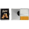 thumbnail image 1 of Set of 2 Metal-Plated 100s Ultra Compact Cigarette Case With Insert (Cheers!), 1 of 5