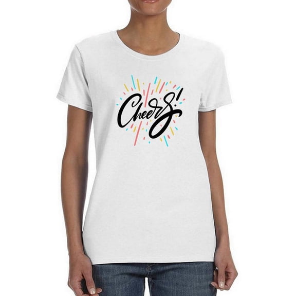 Cheers Shaped T-Shirt Women -Image by Shutterstock, Female Large