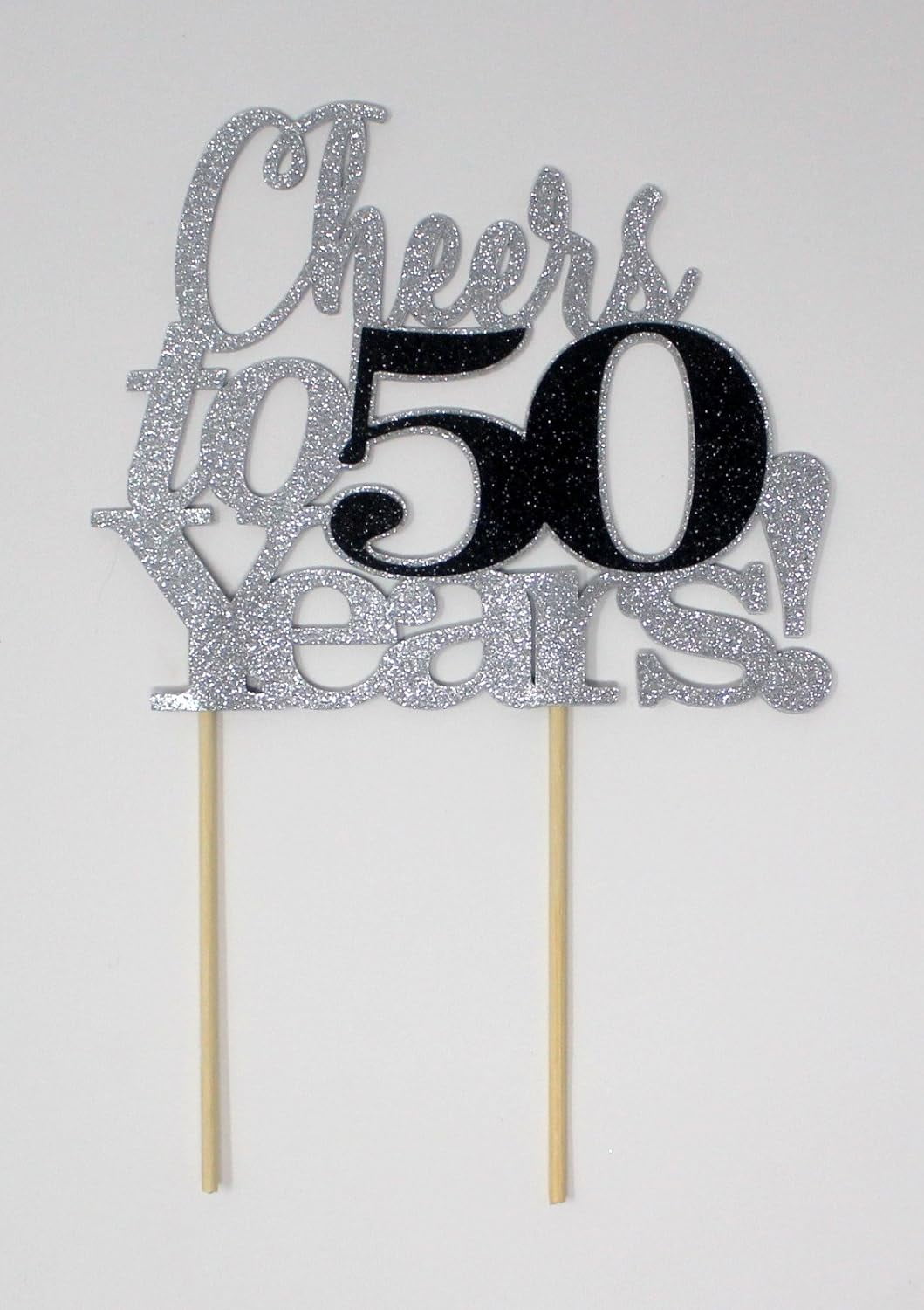 Cheers To 50 Years! Cake Topper,1Pc, Birthday, Aiversary, Party Decor ...