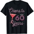 thumbnail image 1 of Cheers To 60 Years 60th Birthday 60 Years Old Bday T-Shirt, 1 of 4