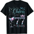 thumbnail image 1 of Cheers To 77 Years Old 77Th Birthday Party 77Th Happy Bday Unisex Men Women T-Shirt S-5Xl - Best Birthday Gifts, 1 of 3