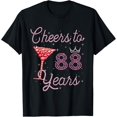 thumbnail image 1 of Cheers To 88 Years 88th Birthday 88 Years Old Bday T-Shirt, 1 of 5