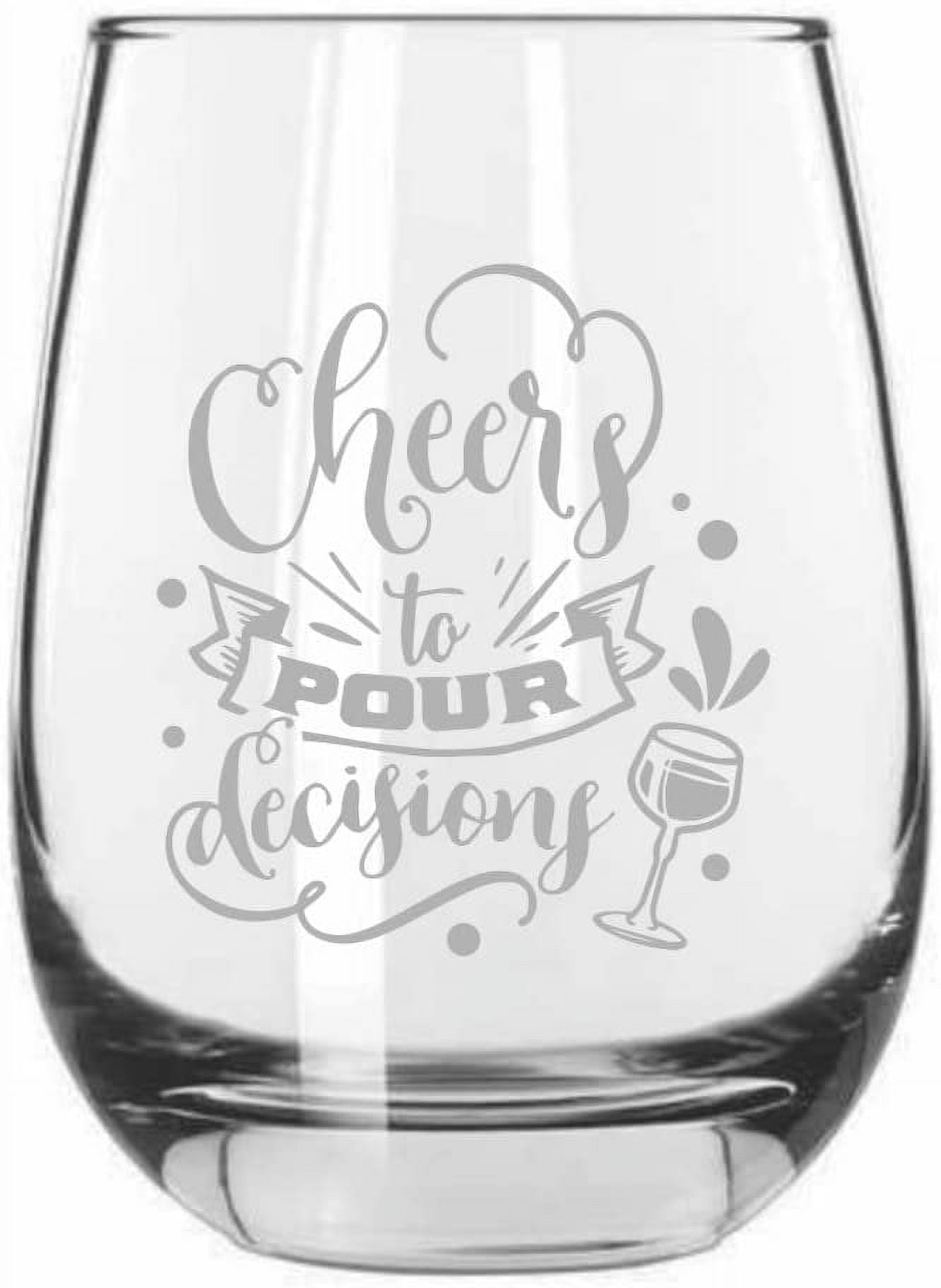 Stackable Acrylic Wine Glasses - Cheers
