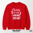 thumbnail image 1 of Cheers To The New Year 2026 Champagne New Years Eve Retro Party Sweatshirt, 1 of 2