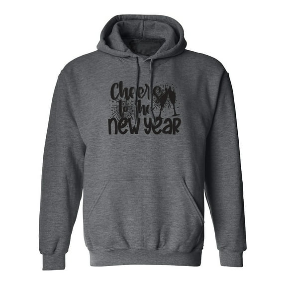 Cheers To The New Year Adult Hooded Sweatshirt