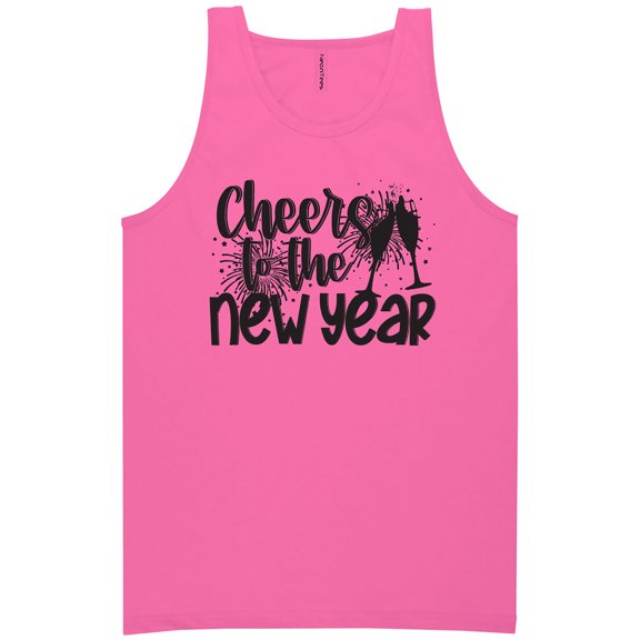 Cheers To The New Year Neon Tank Top