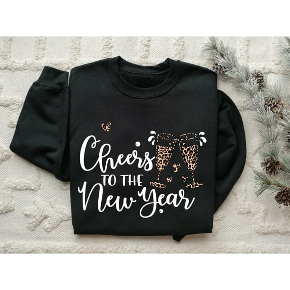 Cheers To The New Year Sweatshirt – 2025 Happy New Year Sweatshirt – New Year Sweatshirt – Happy New Year Shirt – Holiday New Year Gift Sweatshirt