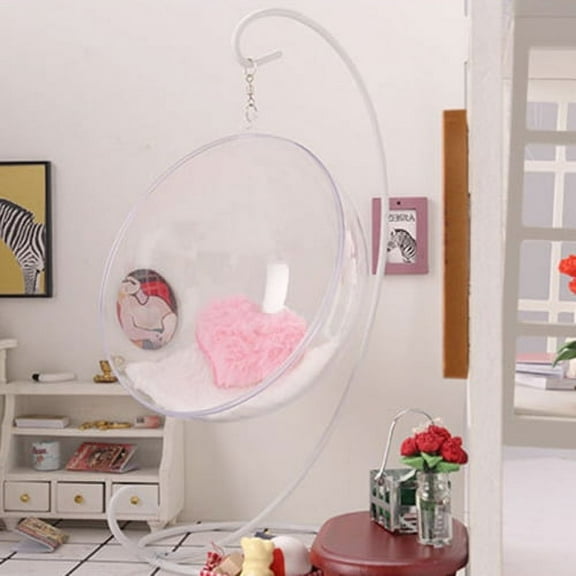 Cheers.US 1: 12 Scale Miniature Model Hanging Chair Hammock Mini Model Furniture Swing Chair for Children