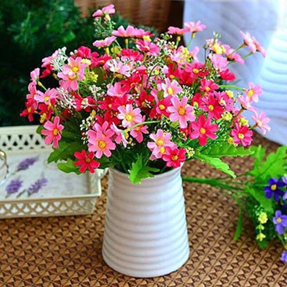 Cheers US 1 Bouquet 28 Heads Artificial Fake Silk Flower Home Wedding Garden Decor