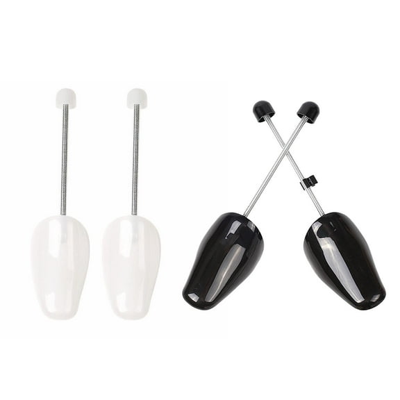 Cheers.US 1 Pair Adjustable Length Adult Shoe Tree Stretcher Boot Holder Shaper Support For Men Size Plastic Practical Portable Shoe Support Good Shape Shoe Tree With Tension Spring Coil