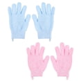thumbnail image 1 of Cheers.US 1 Pair Bath Gloves for Shower Natural Loofah Exfoliating Wash Gloves for Body and Face, Dead Skin Remover, Double Sided Microfibre Shower Body Gloves for Adults and Kids, 1 of 7