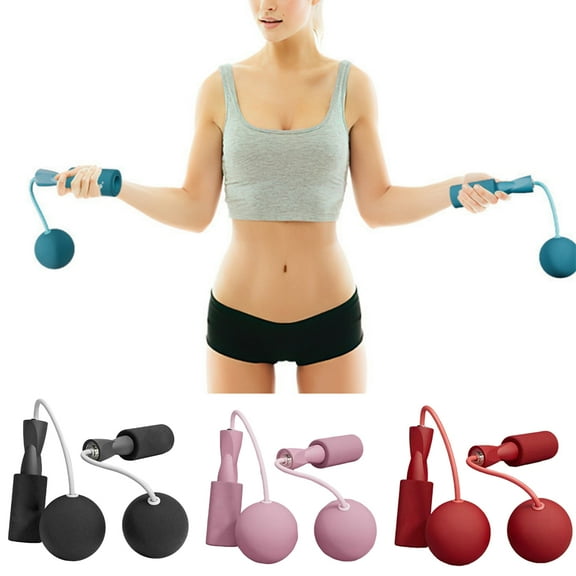 Cheers.US 1 Pair Jump Rope,Training Ropeless Skipping Rope for Fitness, Weighted Cordless Speed Training Ball Jump Rope for Men Women