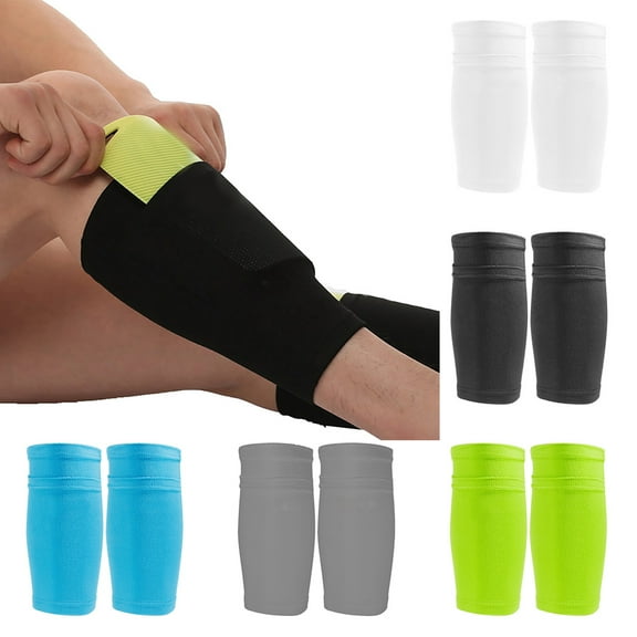 Cheers.US 1 Pair Skating Calf Sleeves Protective Gear Socks Pads Sport Soccer Shin Guard Football
