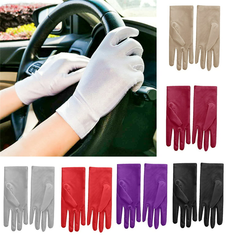 Cheers.US 1 Pair Women Summer UV Protection Gloves Touchscreen Driving  Gloves Non-Slip Sun Protective Gloves
