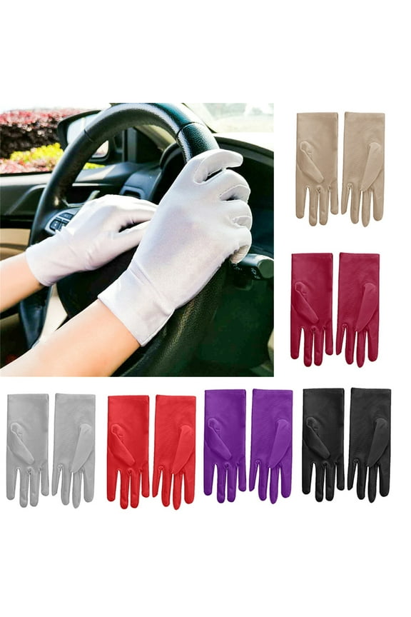 1 Pair Women Summer UV Protection Gloves Touchscreen Driving Gloves Non-Slip Sun Protective Gloves