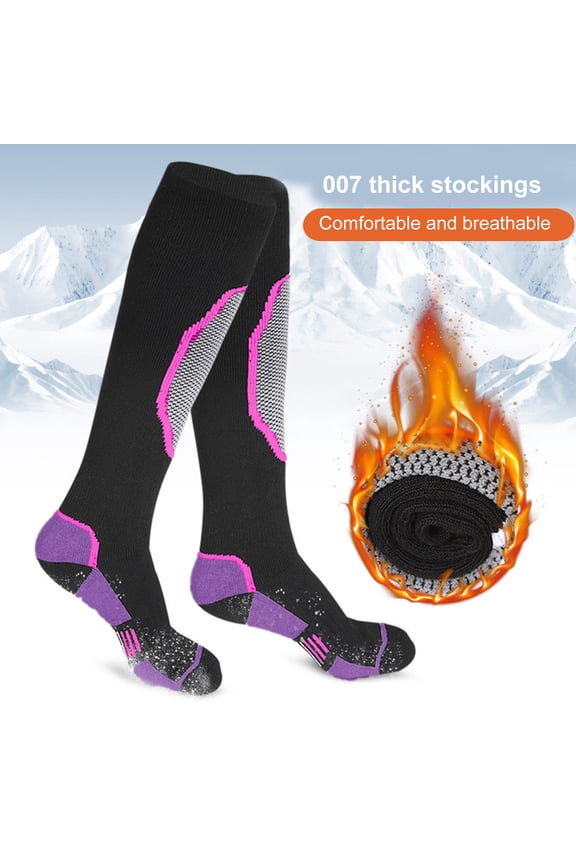 1 Pair Women Thermal Outdoor Skiing Snowboarding Thickened Winter Snow Ski Warm Stocking Snow Socks