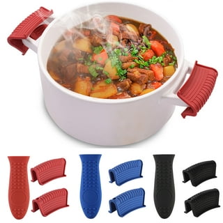 Webake Silicone Hot Handle Cover Holder Sleeve for Cast Iron Skillet Pot  Pan Handle Covers 3