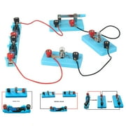 Cheers.US 1 Set Educational Circuit Toy Creative Electrical Physics Science Lab Learning Circuit Kit for Children