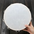thumbnail image 1 of Cheers US 10 inches Percussion Instrument Tambourine Hand Drum Sheepskin Drum for Church Karaoke for Adults Kids Hand Held Drum Percussion Musical Instrument, 1 of 6