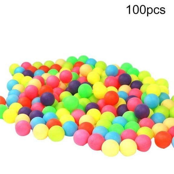 Cheers.US 100Pcs/Set Ping Pong Balls Advanced Table Tennis Ball Bulk Outdoor Colored Entertainment Table Tennis Mixed Colors