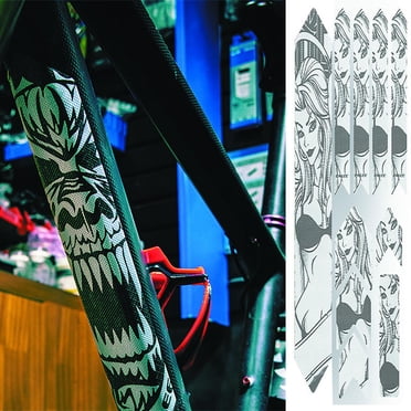 Colorful Flower Bike Stickers (2 Sheets) - Waterproof PVC Decals For Girls' Bikes, Laptops & More