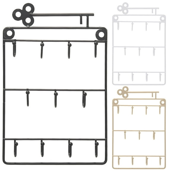 Cheers.US 11 Hooks Home Wall Hanging Mounted Coat Clothes Hat Hanger Holder Hooks