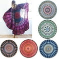 thumbnail image 1 of Cheers.US, 140cm Round Vintage Chiffon Beach Towel Picnic Blanket & Mat for 2 Adults, 1 of 2