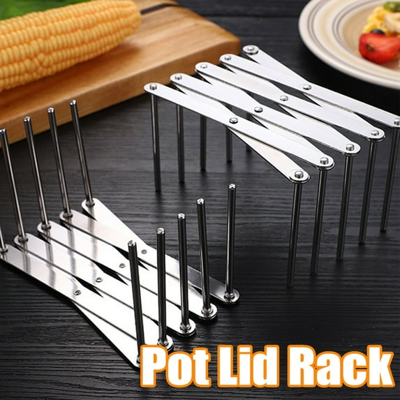 Cheers.US 18.9" Stainless Steel Wear-Resistant Pot Lid Rack