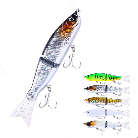 Cheers.US 18cm 52g Fishing Lure Set Bass with Topwater Floating Rotating Tail Artificial Hard Bait Fishing Lures Slow Sinking Hard Lure Fishing Tackle Lifelike