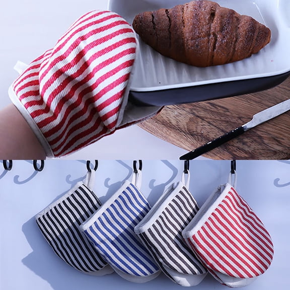 Cheers.US 1Pair Heat Resistant Oven Gloves Protect Hands and Surfaces with Non-Slip Grip and Hanging Loop-Ideal Set for Handling Hot Cookware, Bakeware