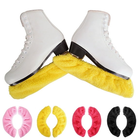 Cheers.US 1Pair Non Slip Washable Reusable Unisex Figure Skating Shoes Cover Elastic Velvet Anti-rust Dustproof Spats For Skate Knife