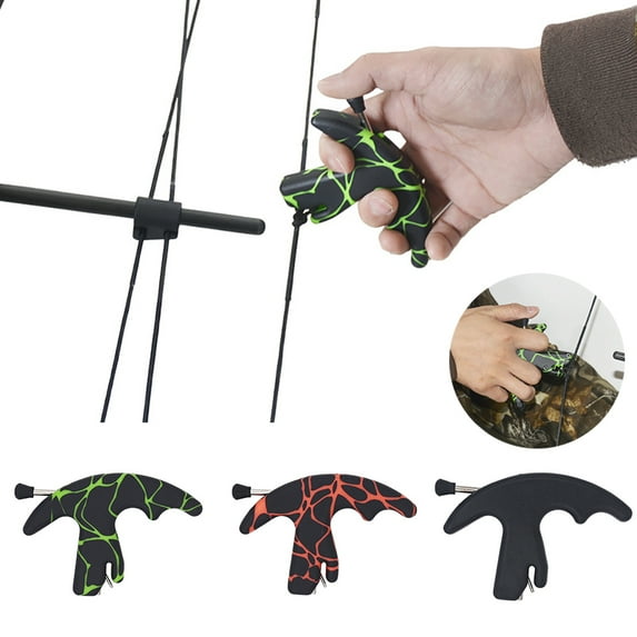 Cheers.US 1Pc Archery Release Aid Hard Plastic Thumb Release Trigger Recurve Bow Compound Bows Shooting Tool