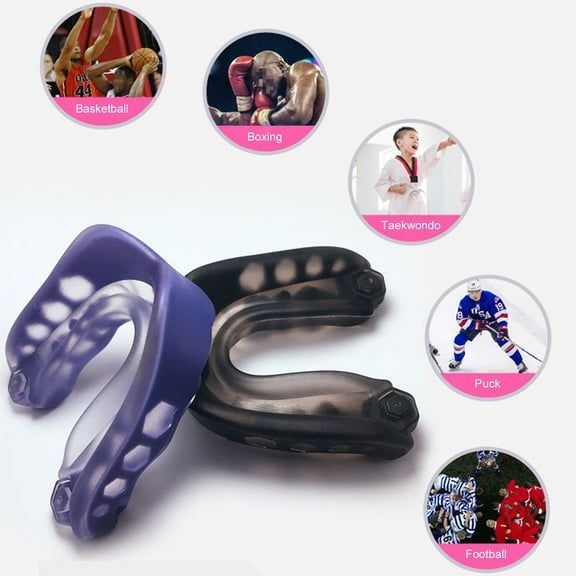 Cheers.US 1Pc Teeth Protector Mouth Guard Protective Brace with Anti Bacterial Case for Adults Basketball Boxing Bite Guard to Stop Teeth Grinding, TMJ, Bruxism, Clenching for Adults