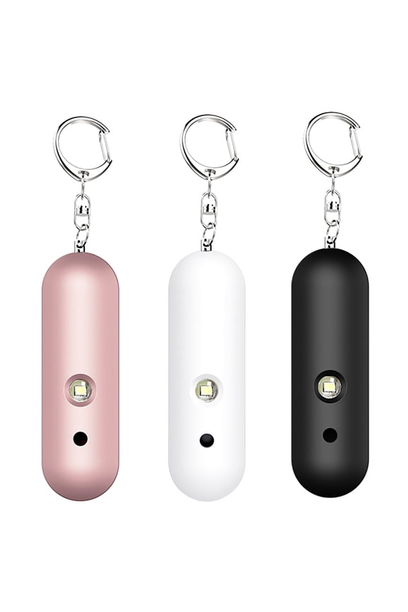 1pc/2pcs Safe Sound Personal Alarm, Self Defense Security Alarm Keychain with LED Lights, Emergency Personal for Women, Girls, Children, Elderly