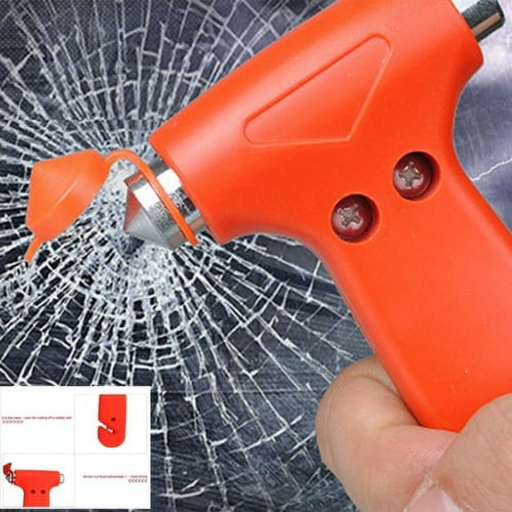 Cheers.US 2 in 1 Premium Car Glass Breaker with Seat Belt Cutter - Automotive Safety Hammer - Emergecy Escape Tool, Breaker Safety Escape Emergency Hammer