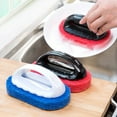 thumbnail image 1 of Cheers.US 2 Pcs Dish Brush, Kitchen Dish Scrub Brush with Handle, Dish Washing Scrubber Kitchen Sponge Bathtub Pool Scrub Brush Strong Scouring Dish Washing Cleaning Brush, 1 of 7