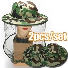 Cheers.US 2 Pcs Mosquito Head Net Mesh - Bug Face Netting for Hats - Insect Net Mask Cover from Gnats, No-See-Ums & Midges with Extra Fine Fly Screen Holes - Outdoor Protection/Shield