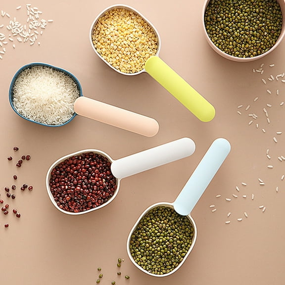 Cheers.US 2 Pcs Plastic Scoops, Kitchen Scoop, Wedding Desserts, Kitchen Scoops Flour Powder Spoon Dry Nuts Coffee Bean Rice Sugar Shovel Measuring Shovel-7.87" x 3.15" x 1.57"