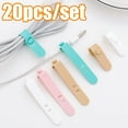 thumbnail image 1 of Cheers.US 20Pcs/Set Cable Tie Silicone Colorful Reusable Holder Strap Organizer Management for Fastening Cable Cords and Wires, Multipurpose Wire Ties And Cord Organizer Keeper, 1 of 7