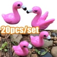 thumbnail image 1 of Cheers.US 20Pcs/Set Mini Animals Miniature Figurines Fairy Garden Miniature Moss Landscape DIY Terrarium Crafts Ornament Accessories Flamingo Figurine Easter Cupcake Toppers for Home Décor, 1 of 7