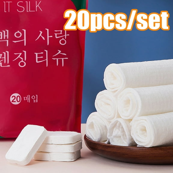 Cheers.US 20Pcs/Set Mini Compressed Towels Portable Disposable Compressed Cotton Coin Tissue Towel for Travel, Camping, Hiking, Sport, Beauty Salon, Home Hand Wipes