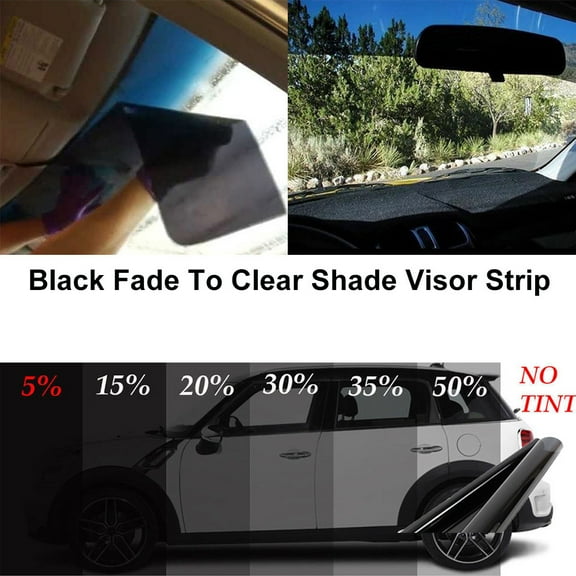 Cheers.US 20x150cm Car Windscreen Window Glass Sun Shade Visor Film Sticker with Scraper
