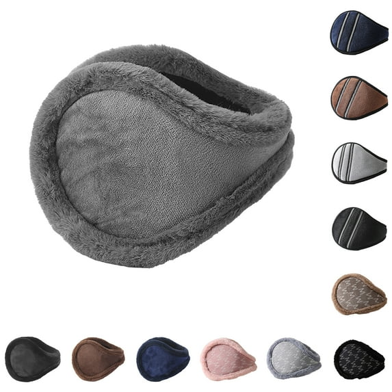 Cheers.US 2Pcs Ear Muffs For Winter Men Women, Fleece Ear Warmers Winter Warm Earmuffs For Cold Winters Foldable