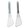 thumbnail image 1 of Cheers.US 2Pcs Grilling Spatula Food Grade Heat Resistant Stainless Steel Non-stick Fish Steak Turner Spatula Kitchen Gadget for Home, 1 of 6
